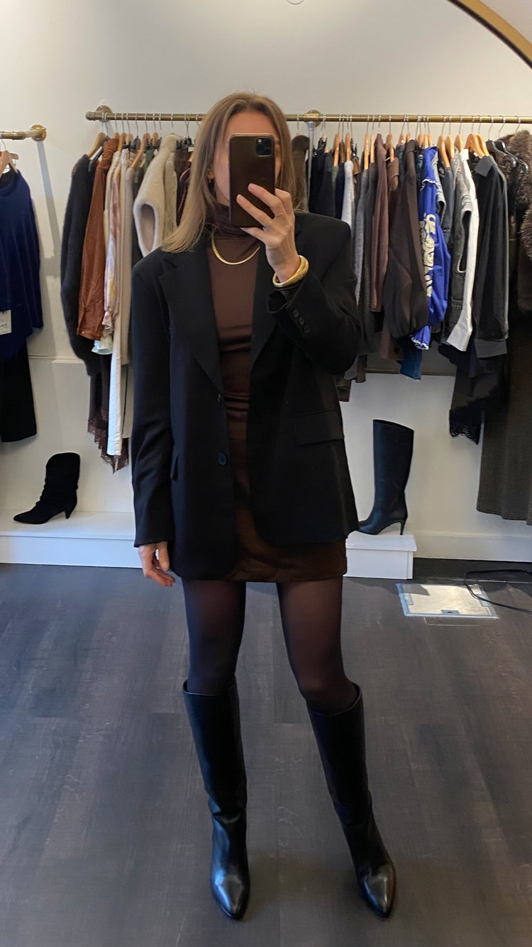 Blazer noir oversize