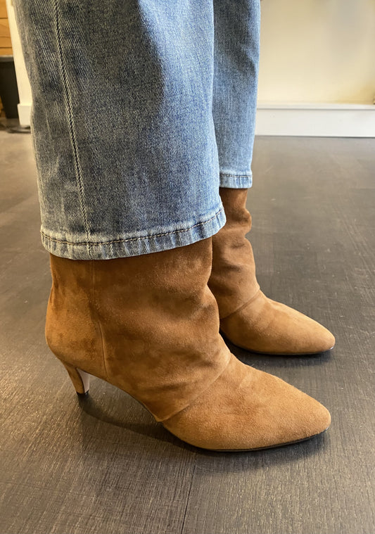 Boots The seller en velours camel