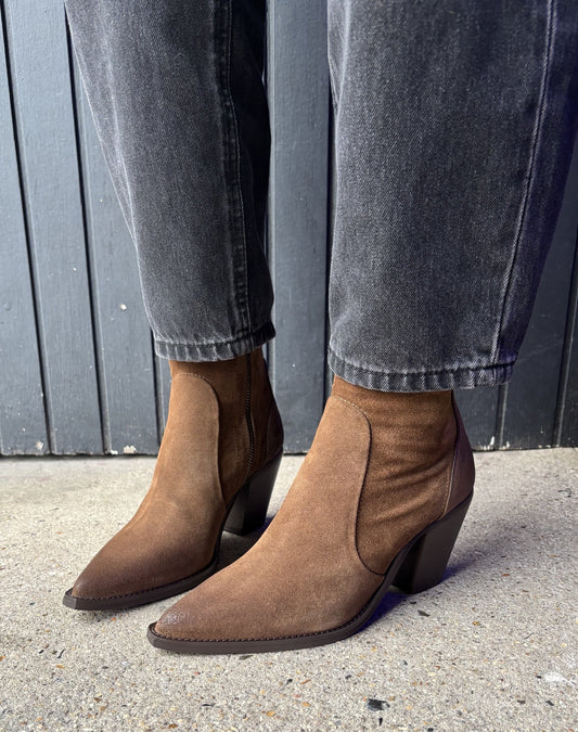 Boots western marron