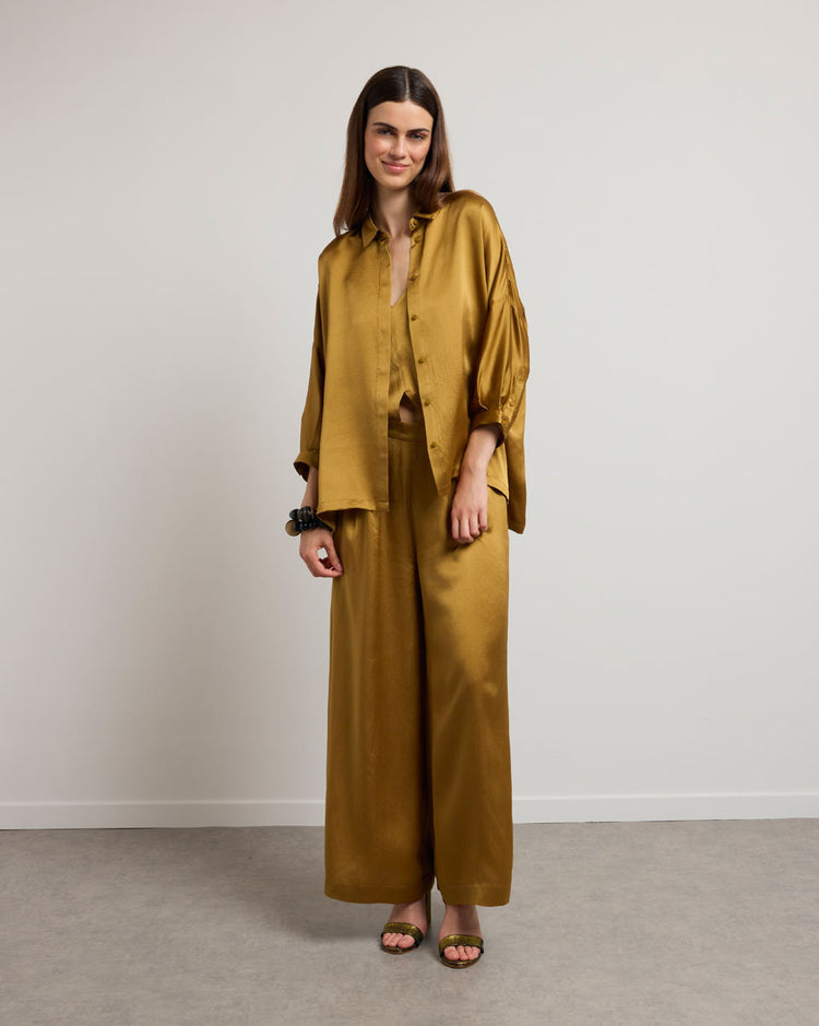 Chemise en soie Karma Koma Manon Rhum