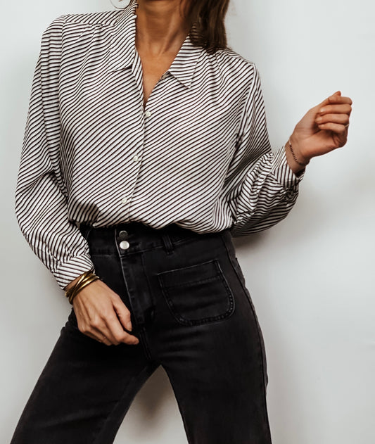 Chemise Vintage Japonaise rayée