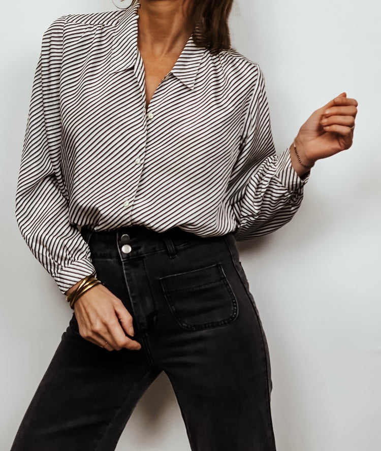 Chemise Vintage Japonaise rayée