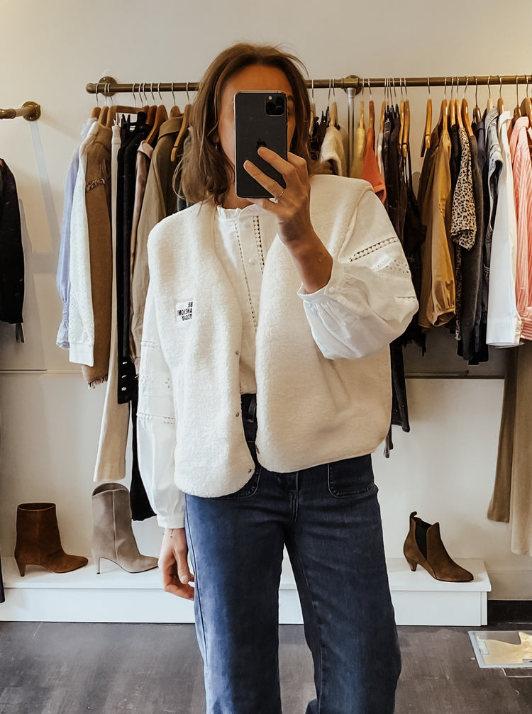 Gilet sans manche blanc