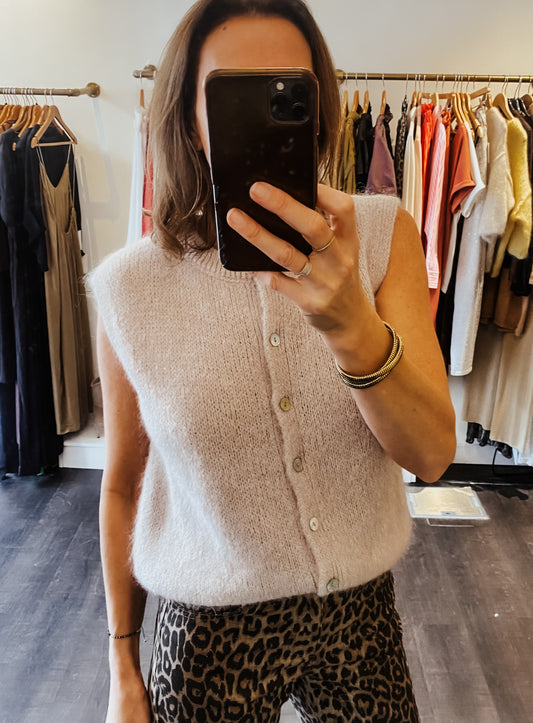 Gilet sans manche Taupe