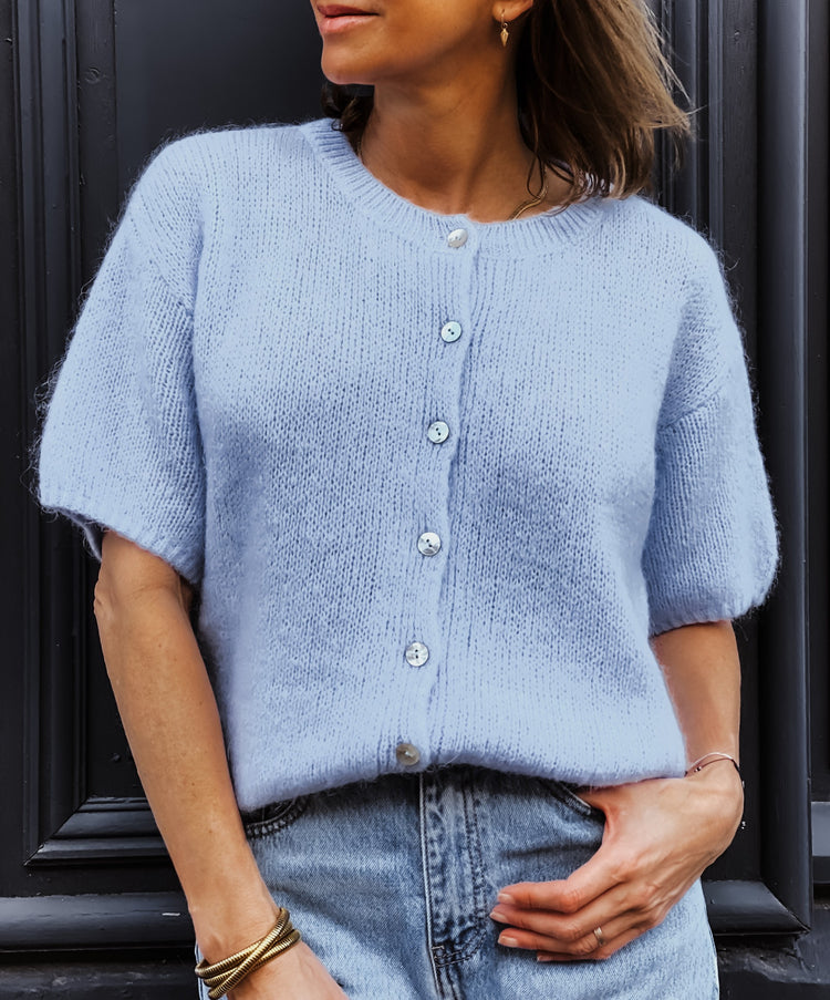 Gilet bleu ciel