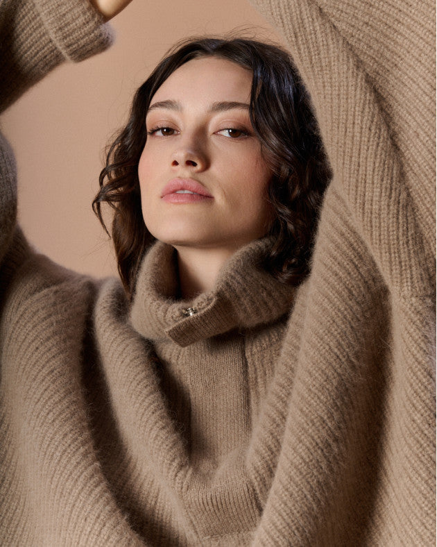 Pull oversize à col camionneur Karma Koma