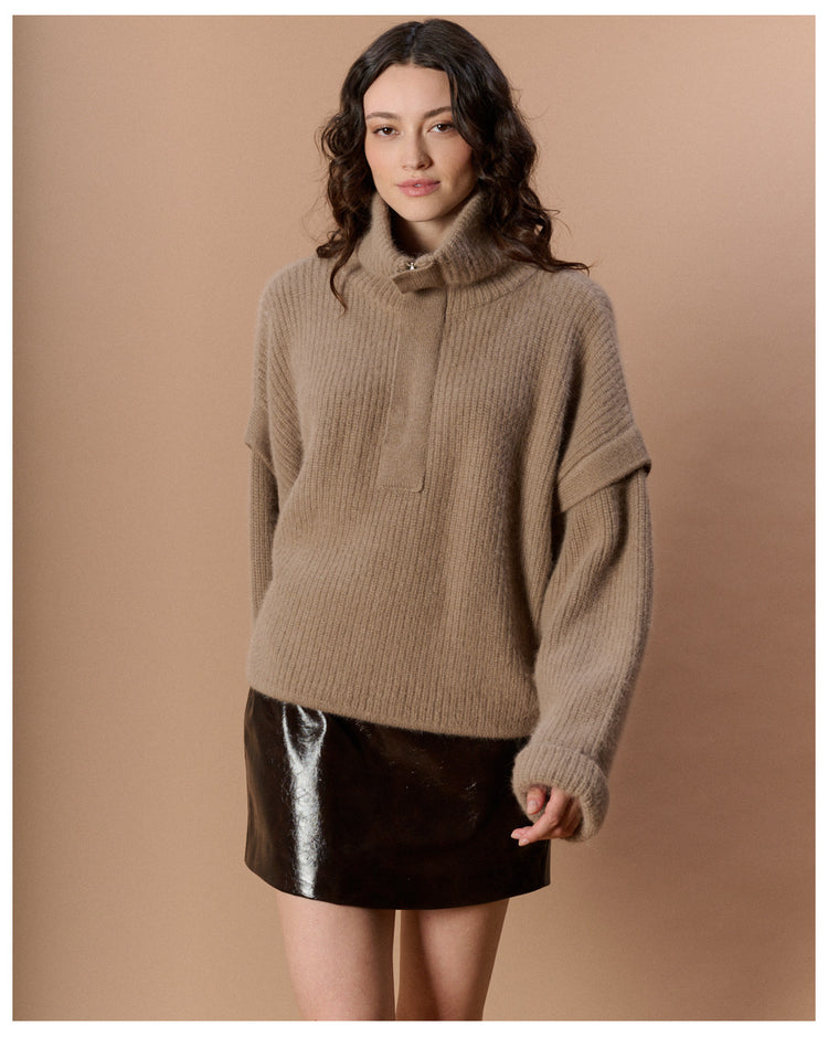 Pull oversize à col camionneur Karma Koma