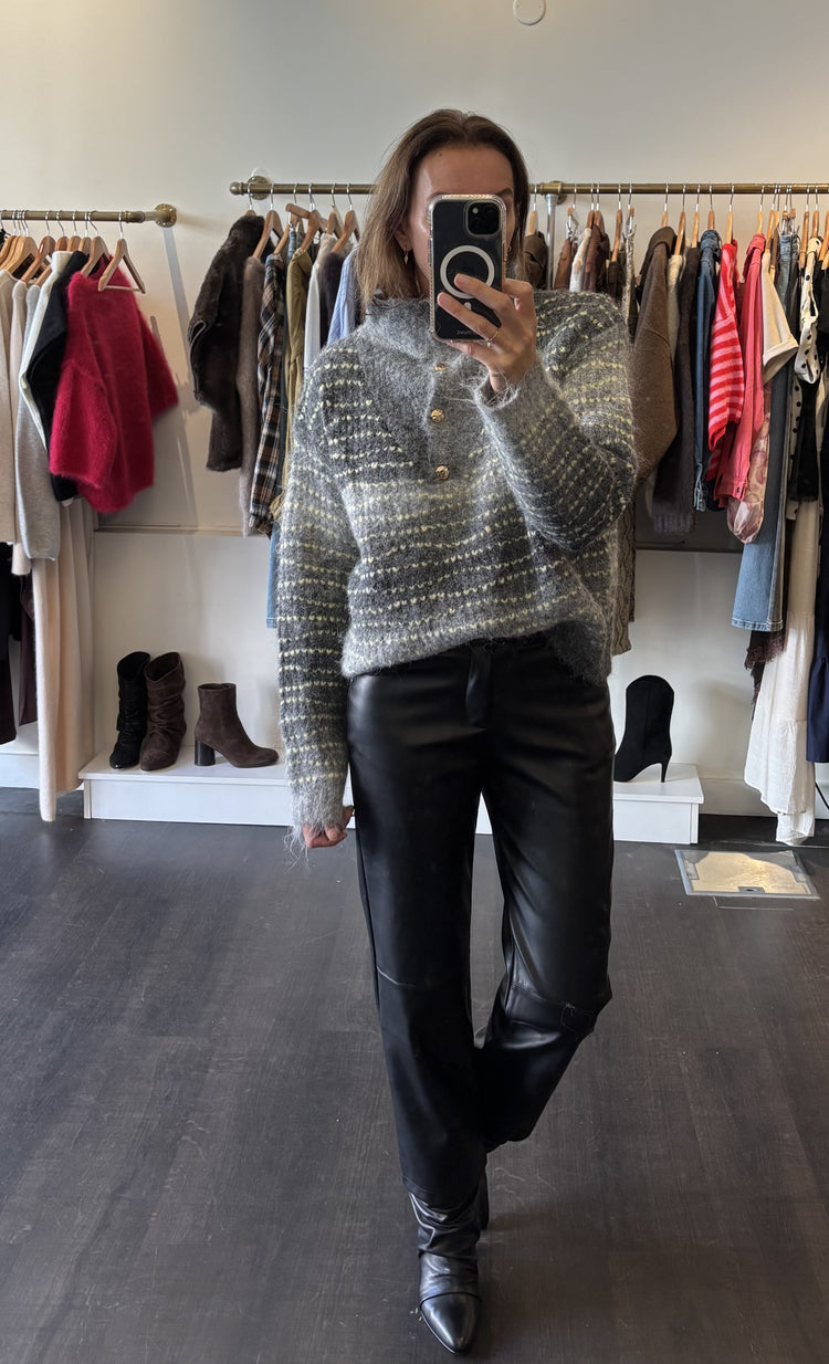 Pull col camionneur boutonné