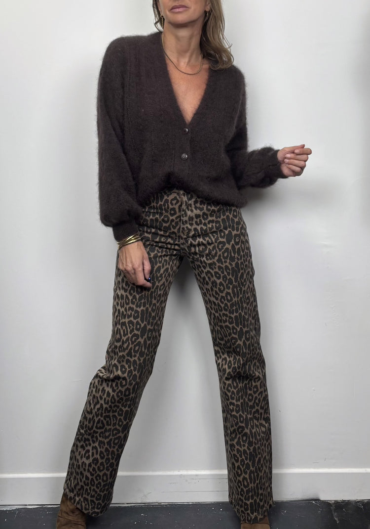 Jean wide leg léopard Barbara