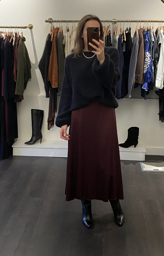 Pull oversize en laine noir