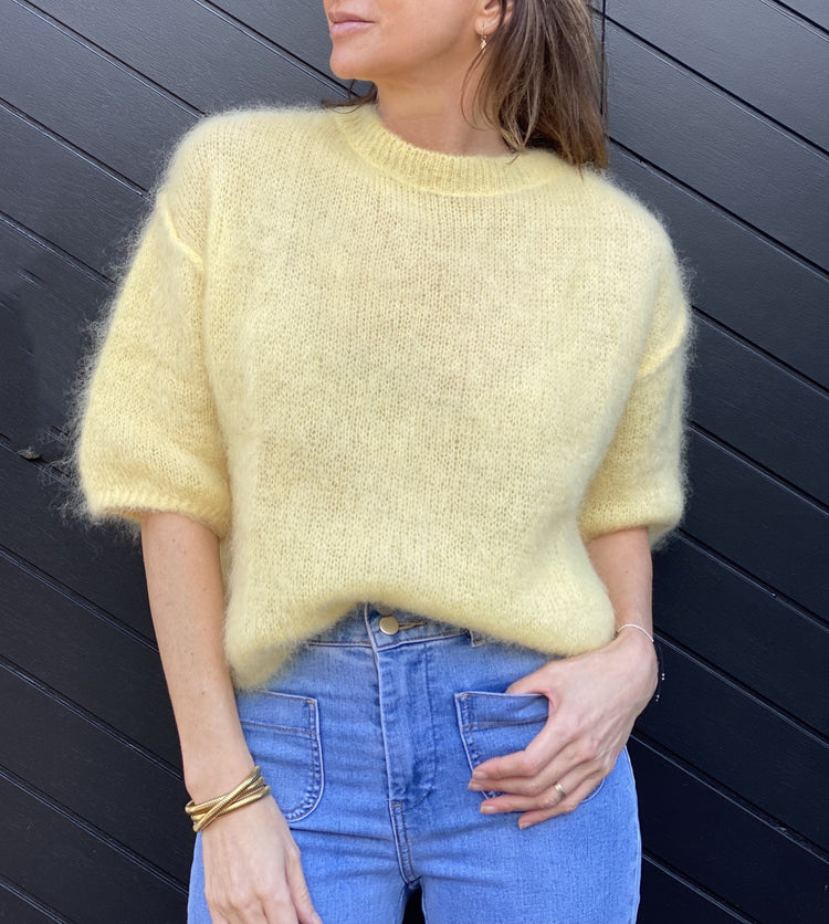 Pull Mohair jaune