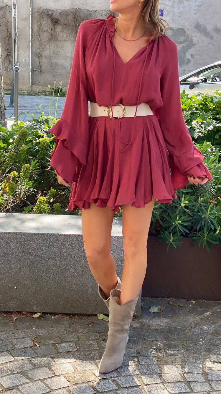 Robe bohème terracota