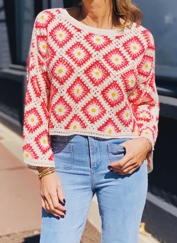 Top macramé
