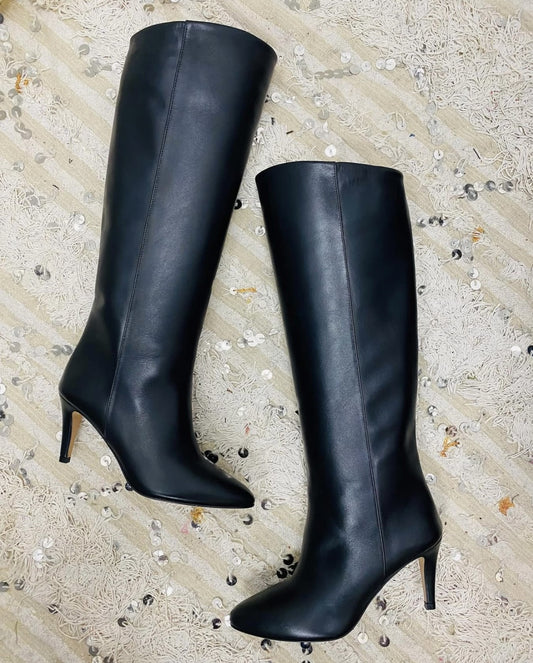 Bottes The Seller en cuir noir