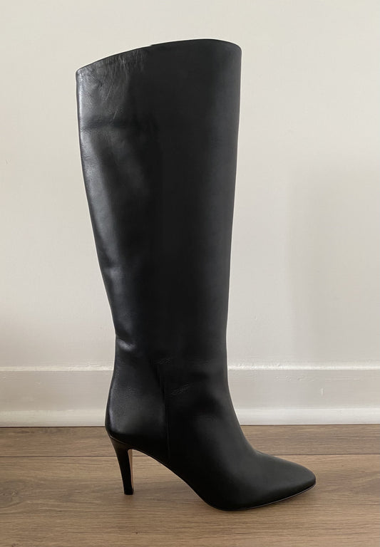 Bottes The Seller en cuir noir