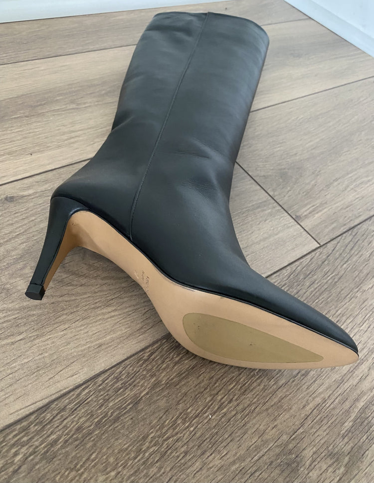 Bottes The Seller en cuir noir