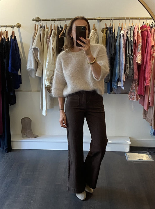 Pull Mohair beige