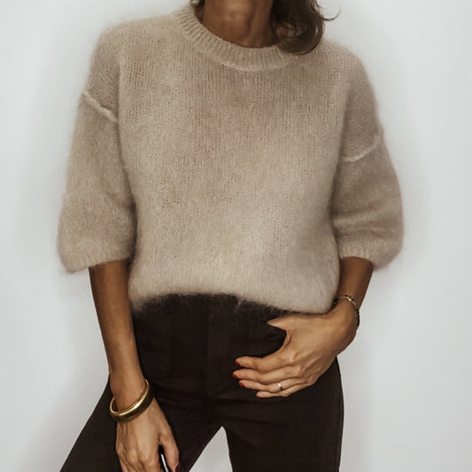 Pull Mohair beige