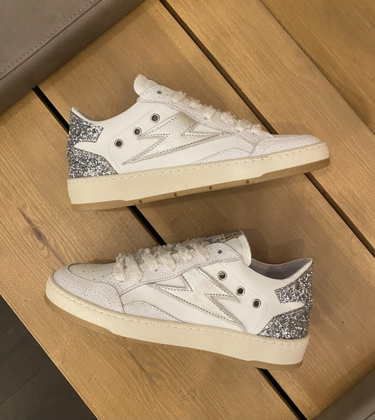 Baskets en cuir blanc Semerdjan