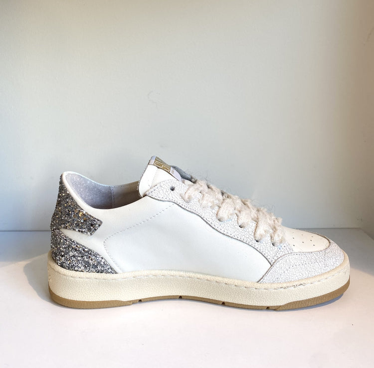 Baskets en cuir blanc Semerdjan