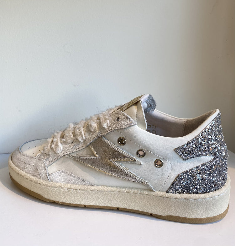 Baskets en cuir blanc Semerdjan