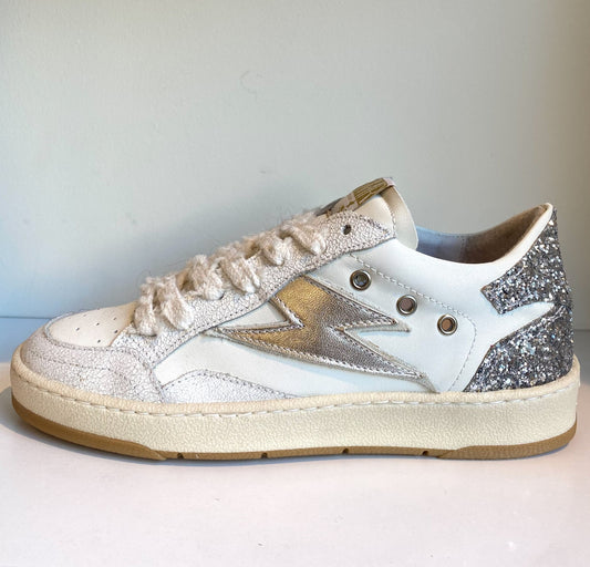 Baskets en cuir blanc Semerdjan