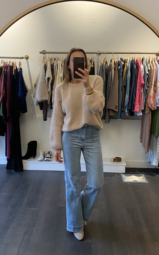 Jean Flare bleu clair