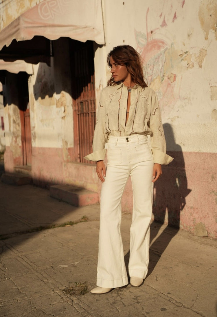 Jean Flare naturel