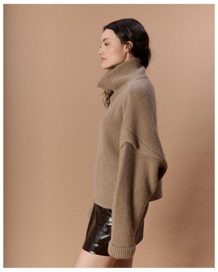 Pull oversize à col camionneur Karma Koma