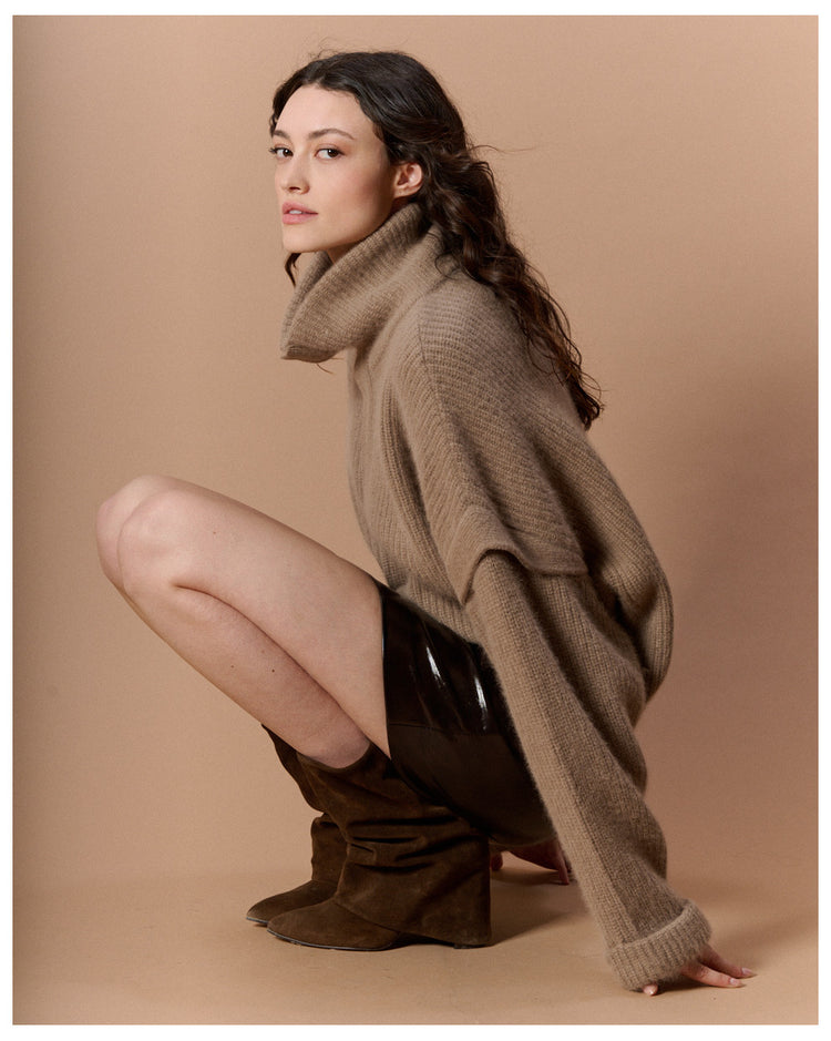 Pull oversize à col camionneur Karma Koma