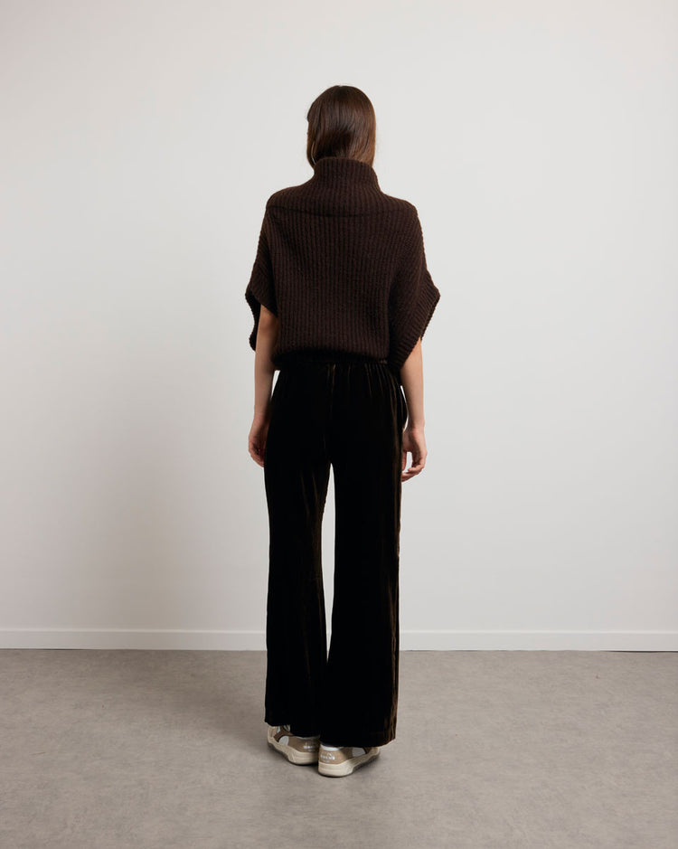 Pantalon en velours Karma Koma Pierrot choco
