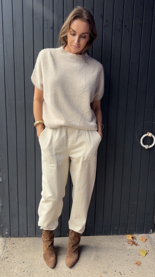 Pantalon Cargo blanc Johanna