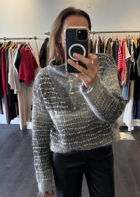 Pull col camionneur boutonné