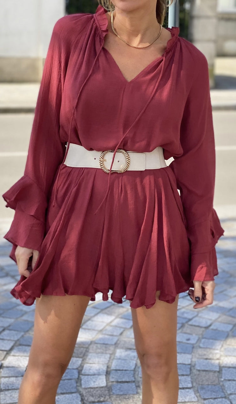 Robe bohème terracota