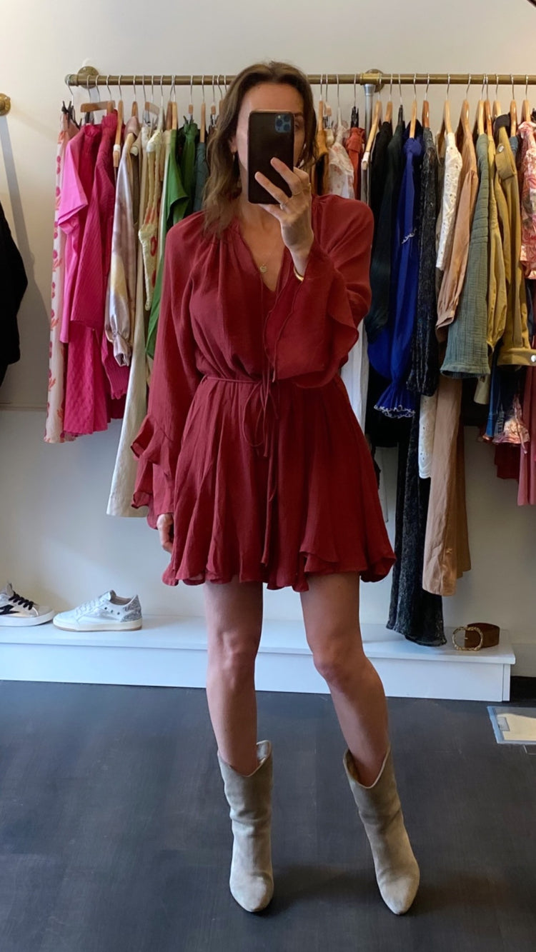 Robe bohème terracota