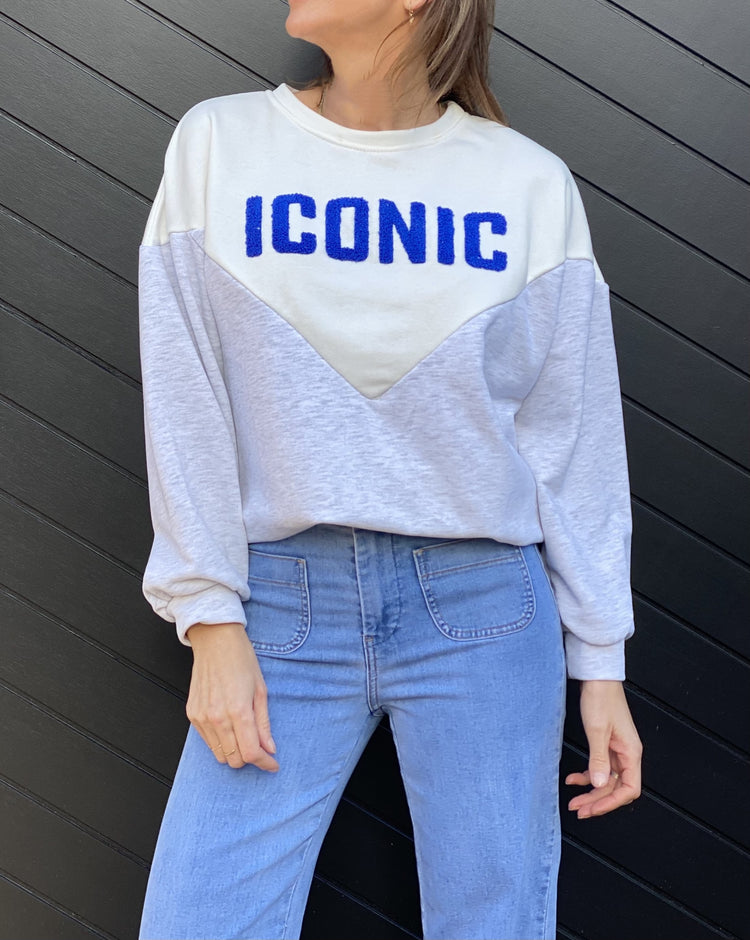 Sweat Iconic bleu