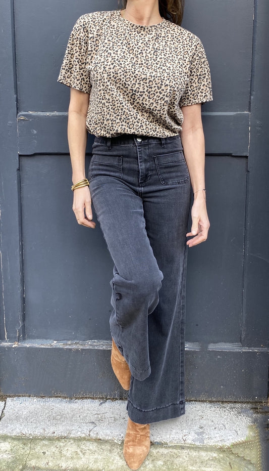 Tee-shirt léopard manches courtes