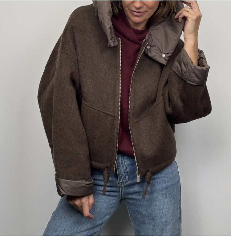 Veste en laine marron